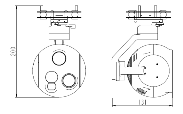 TZ115TA-HNV210T625L121三軸三光吊艙