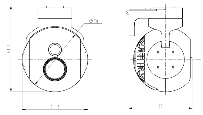 S070DB兩軸雙可見光吊艙 S070DB兩軸雙可見光吊艙