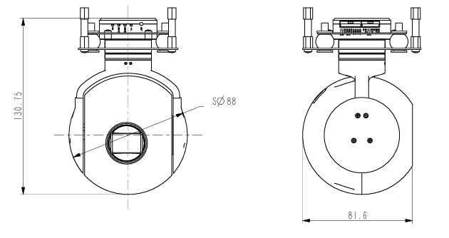 S090VB-NNV210T000L000兩軸單光吊艙 S090VB-NNV210T000L000兩軸單光吊艙