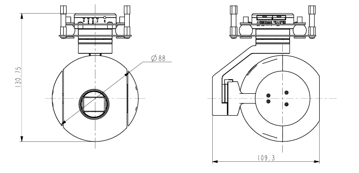 TZ090VA三軸單光吊艙 TZ090VA三軸單光吊艙
