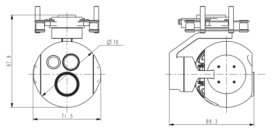 TZ070TA三軸三光吊艙