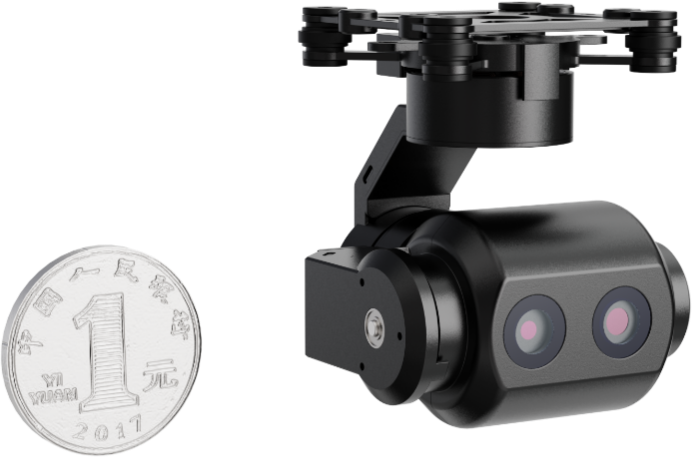 W55微型三軸長短焦可見光穩像吊艙