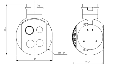 S120FA兩軸四光吊艙