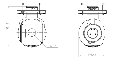 S108VC-NNV225T000L000兩軸單光吊艙