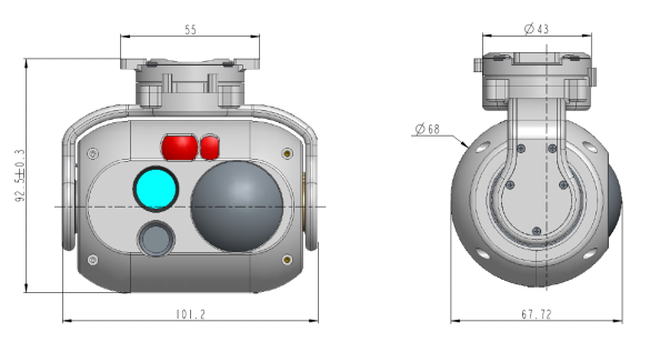 IS021FA兩軸四光吊艙