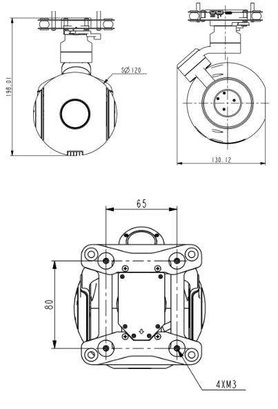 TX120VA-HNV240T000L000三軸單光吊艙 TX120VA-HNV240T000L000三軸單光吊艙