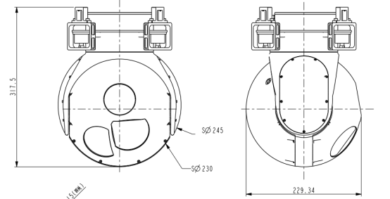 S230TC兩軸三光吊艙