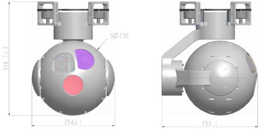 T230TA三軸三光吊艙
