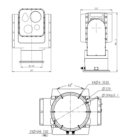 ZT068FA兩軸四光轉臺 ZT068FA兩軸四光轉臺