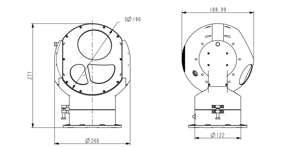 ZT190TA兩軸三光轉臺