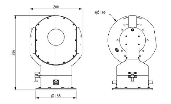 ZT190VA兩軸單光轉臺