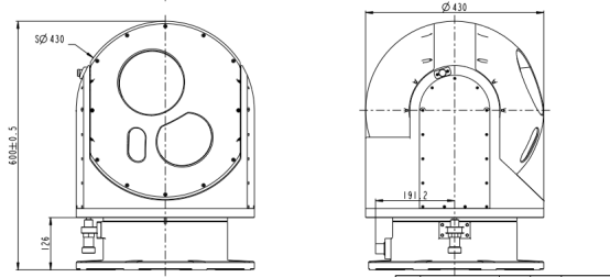 ZT430TA兩軸三光轉臺