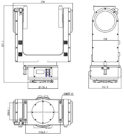SP026B兩軸伺服穩定平臺